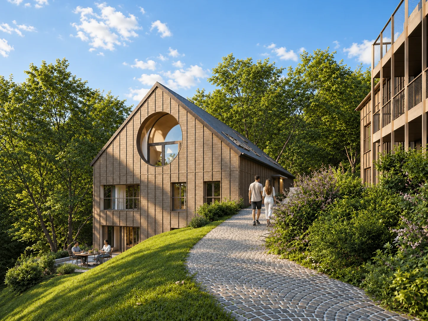 Geplante Architektur · KI-aufbereitete Visualisierung