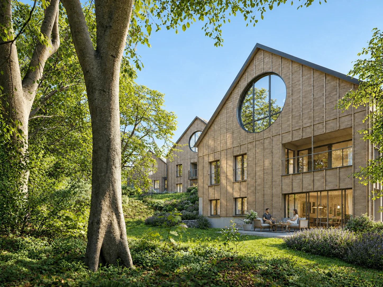 Gartenfassade · Unverbindliche Visualisierung