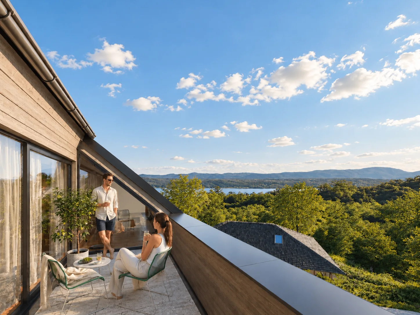 Terrasse mit Ausblick · Visualisierung